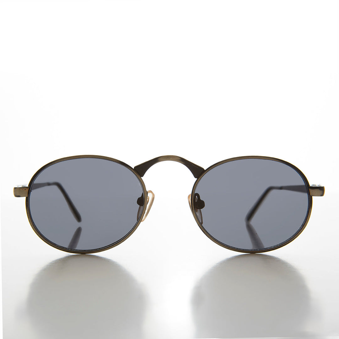 Victorian Oval Industrial Metal Vintage Sunglass - Jethro
