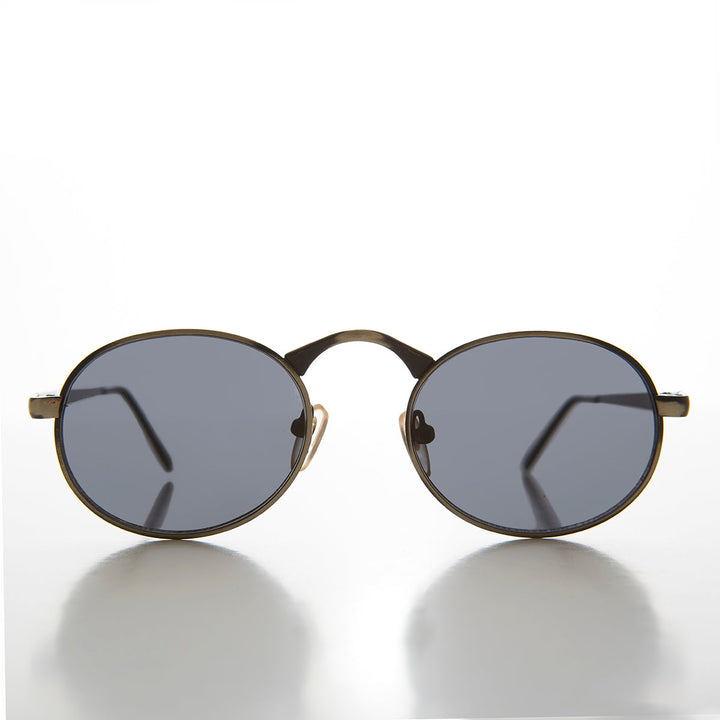 Victorian Oval Industrial Metal Vintage Sunglass - Jethro