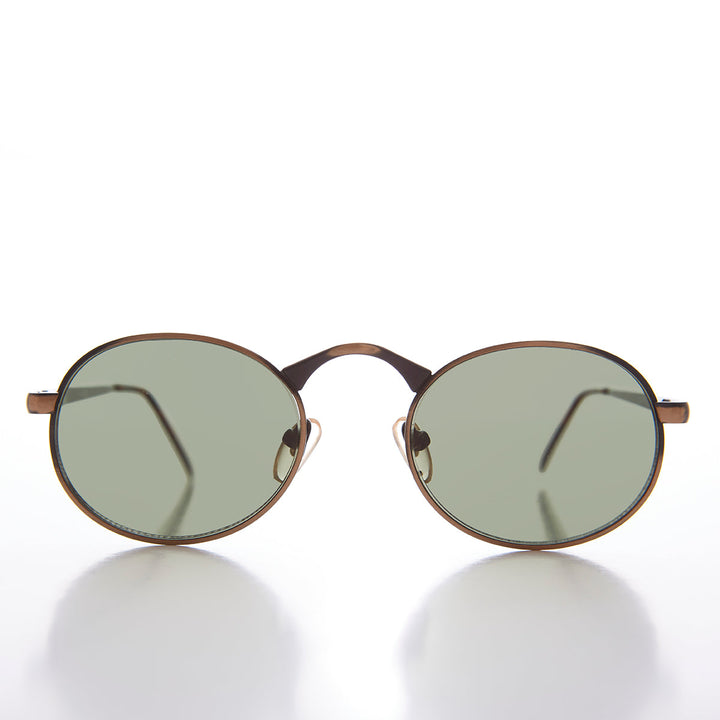 Victorian Oval Industrial Metal Vintage Sunglass - Jethro