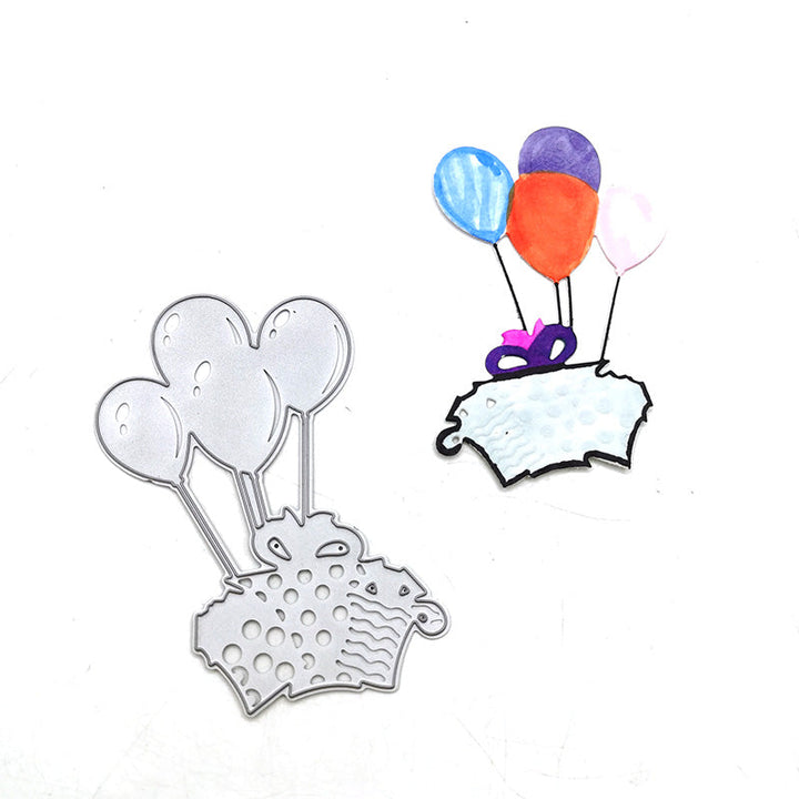 Birthday Balloons Scrapbooking Cutting Die by Wizardi QJ54