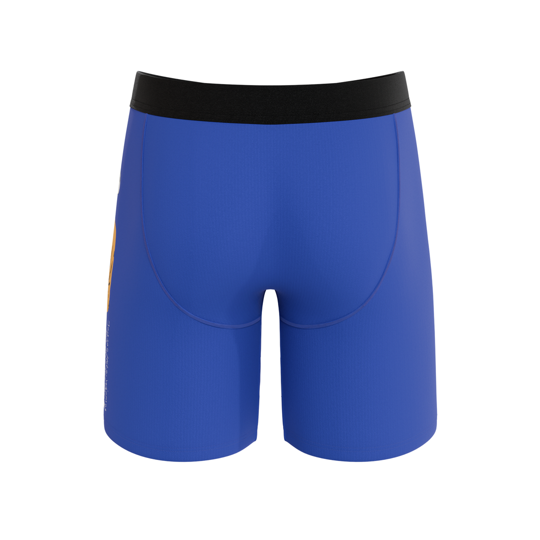 The Jackson | Blue Cowboy Shinesty x Diamond Cross Ranch Long Leg Ball Hammock® Pouch Underwear With Fly