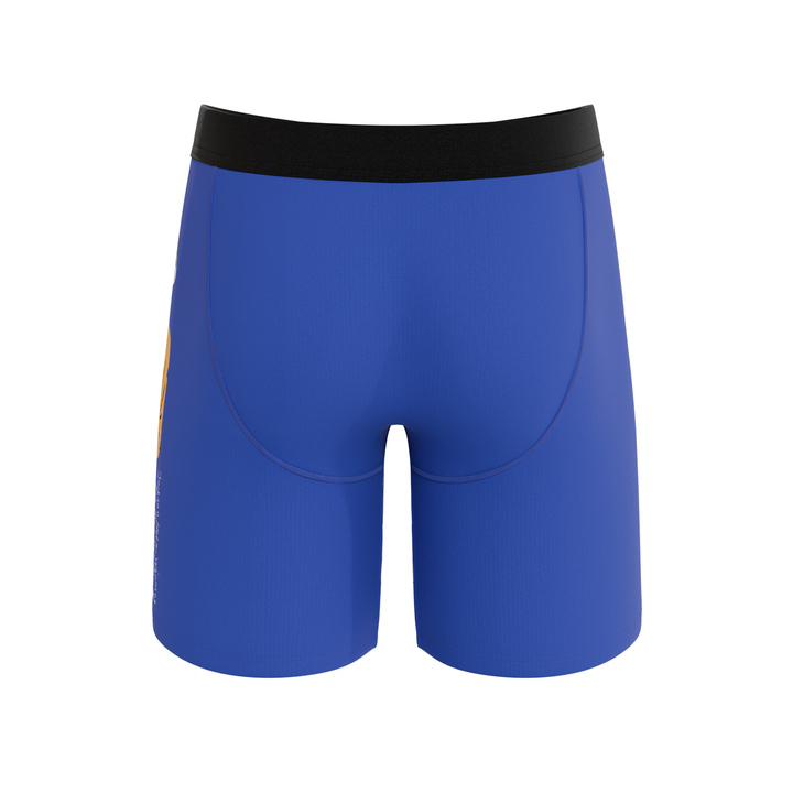 The Jackson | Blue Cowboy Shinesty x Diamond Cross Ranch Long Leg Ball Hammock® Pouch Underwear With Fly