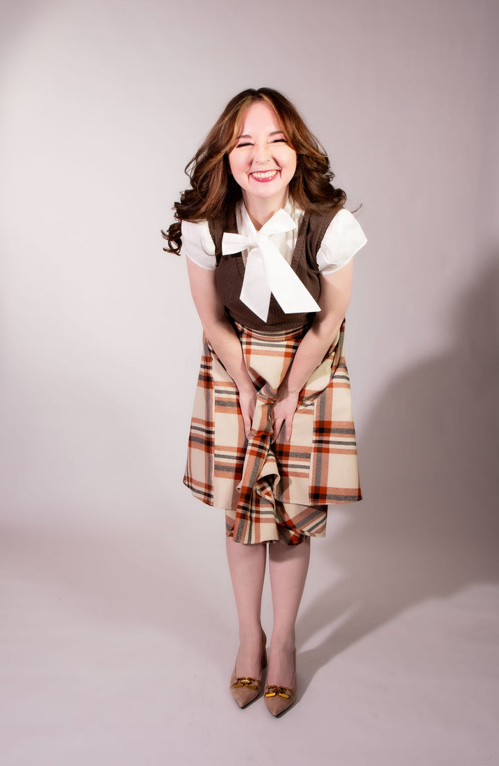 Haute Circle Skirt - Flannel, Pumpkin Spice Plaid
