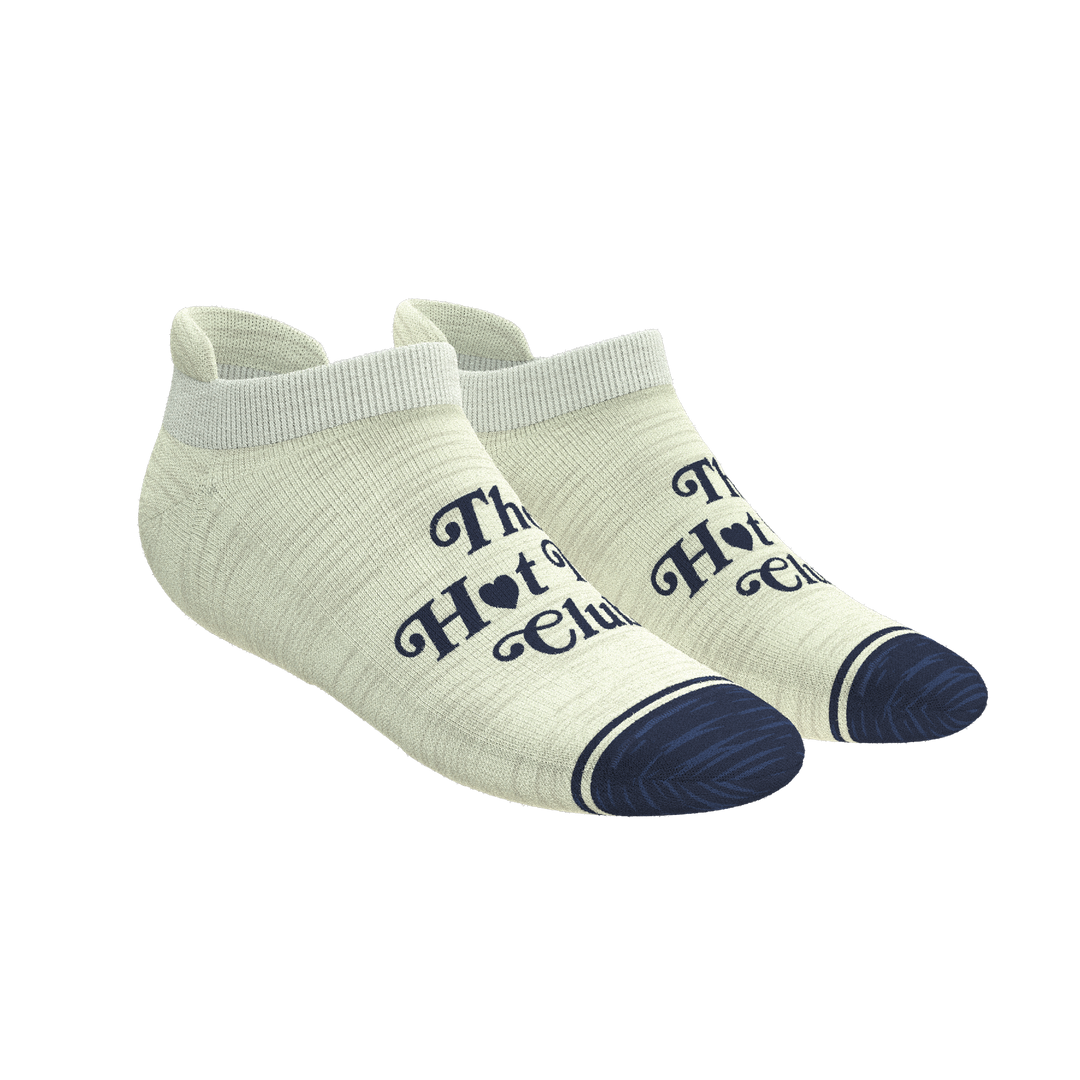 The Jet Set | Hot Tub Club Oatmeal Heel Hammock™ Ankle Socks