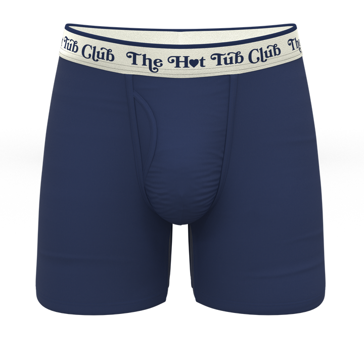 The Jet Set | Hot Tub Club Navy Ball Hammock® Pouch Underwear With Fly