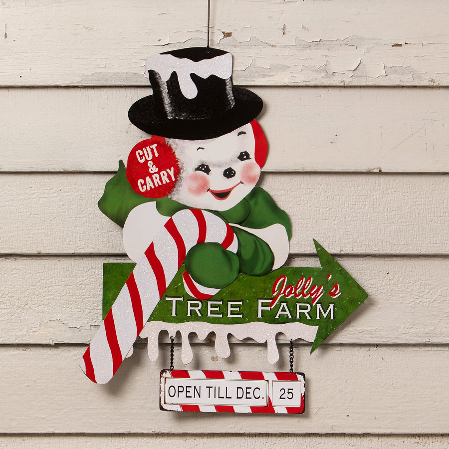Jolly's Tree Farm Sign by Bethany Lowe Designs, christmas decor