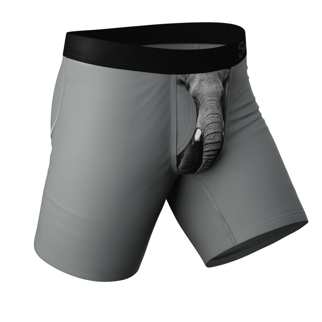 The Junk In The Trunk | Elephant Long Leg Ball Hammock® Pouch Boxers With Fly