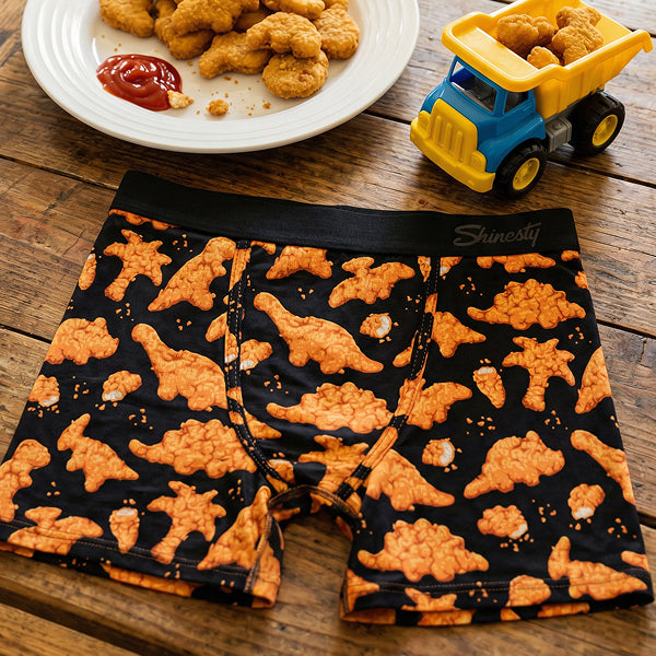 The Jurassic Lunch | Dino Nuggets Boy's Boxer Briefs
