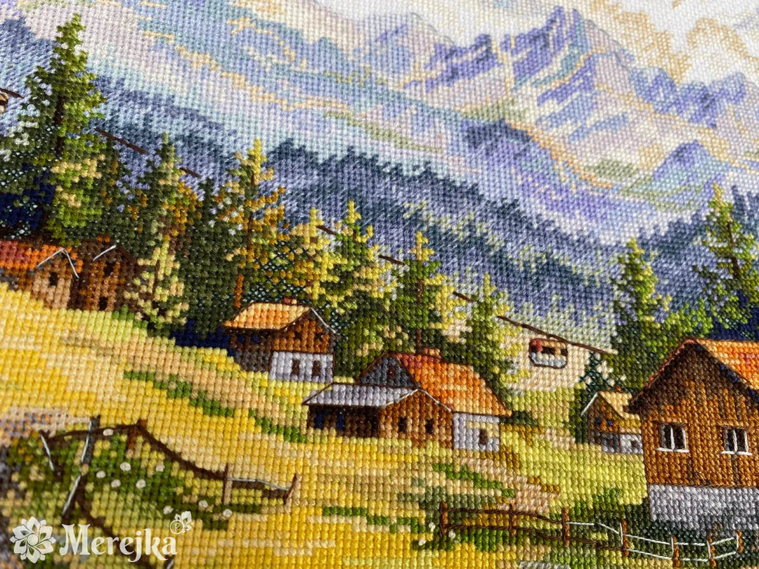 The Chamonix Valley K-244 Counted Cross-Stitch Kit