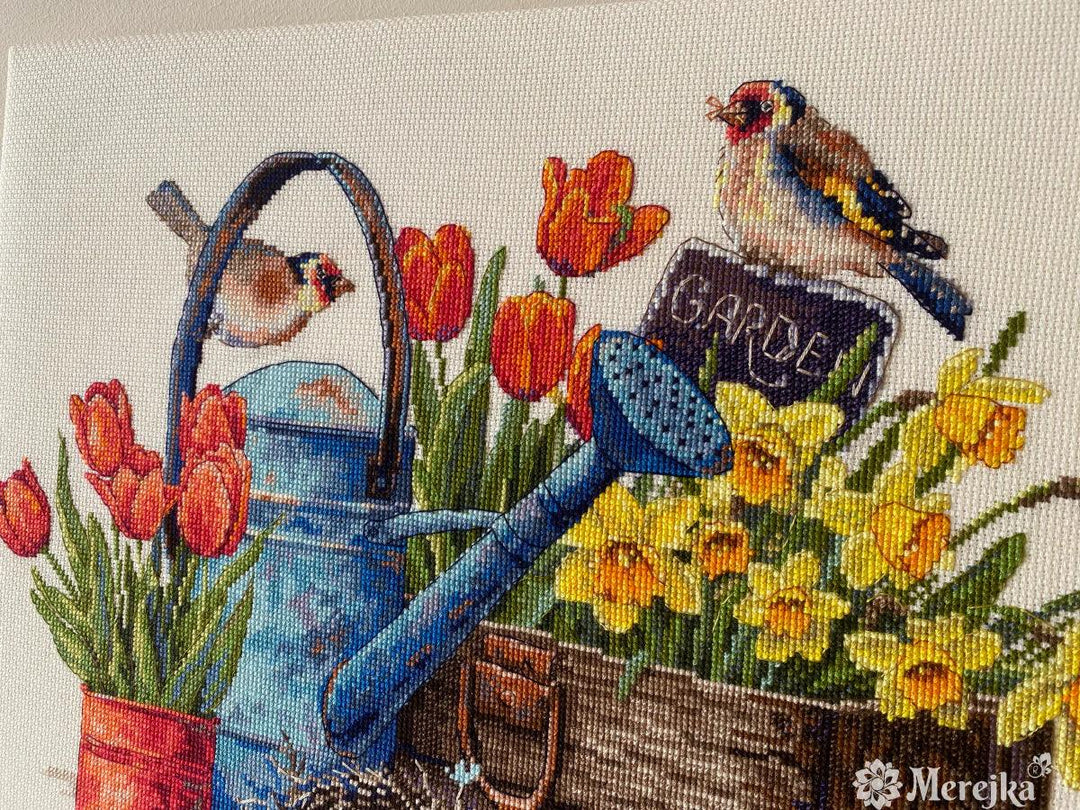 Spring Garden K-251 Counted Cross-Stitch Kit