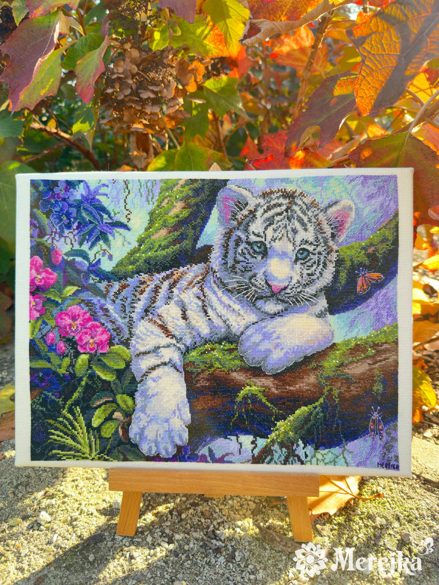 White Tiger K-260 Counted Cross-Stitch Kit