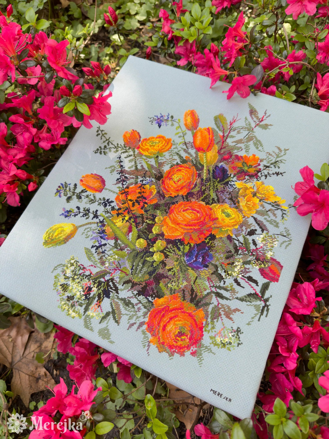 Sunlit Petals K-270 Counted Cross-Stitch Kit