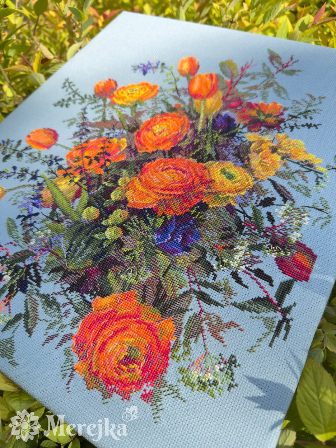 Sunlit Petals K-270 Counted Cross-Stitch Kit