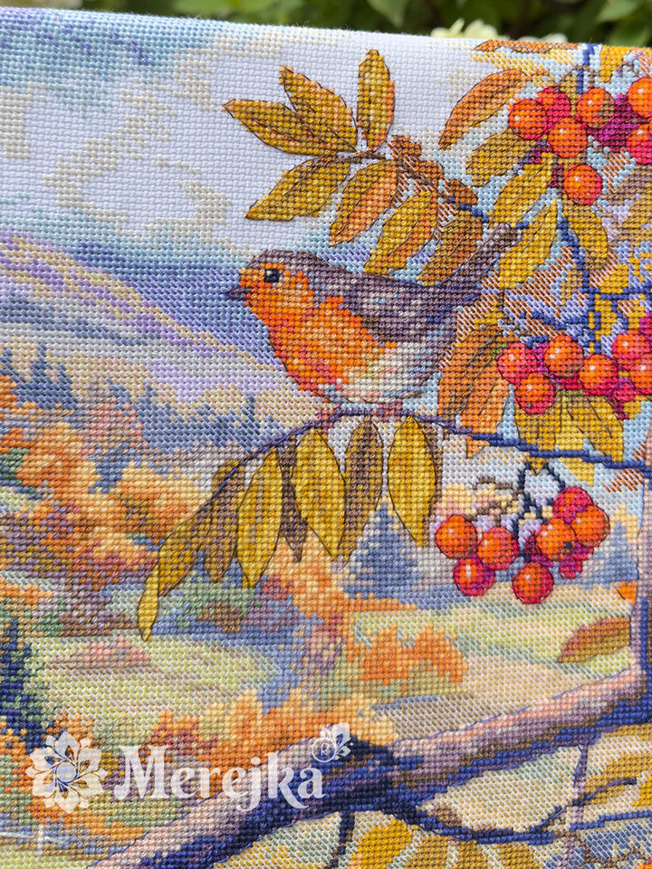 Hills Laced with Gold Counted Cross Stitch Kit by Merejka K-274