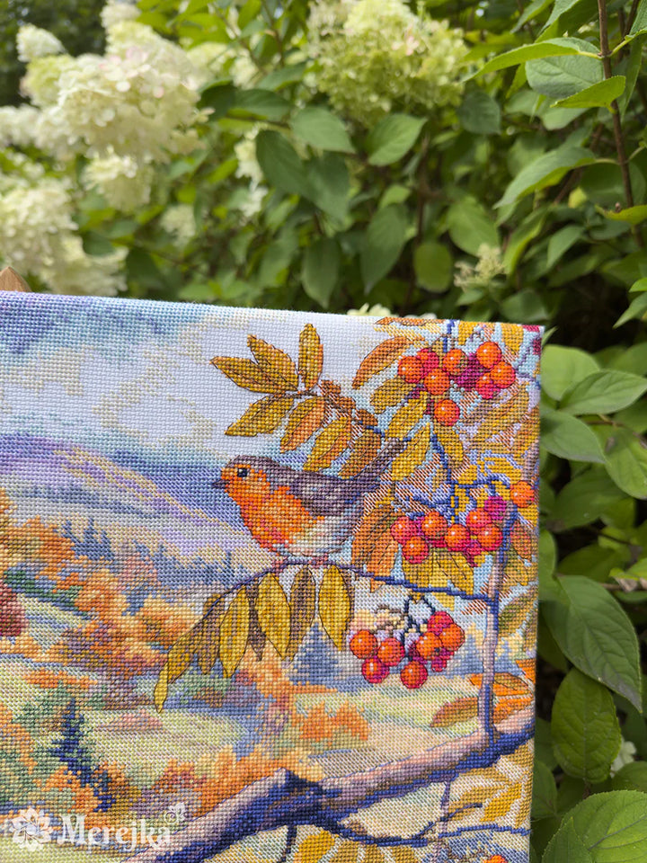 Hills Laced with Gold Counted Cross Stitch Kit by Merejka K-274