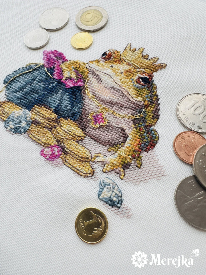 Golden Toad K-280A Counted Cross-Stitch Kit