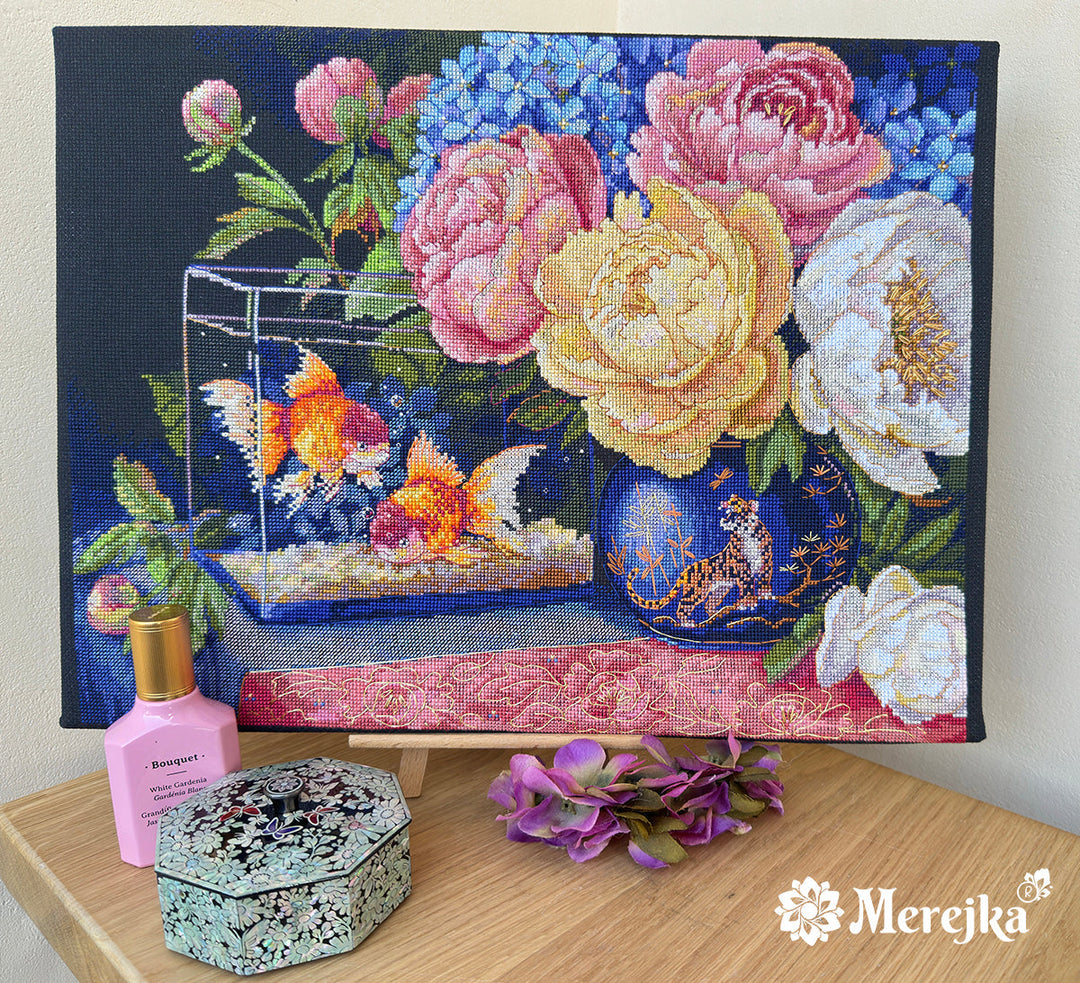 Silent Dialogue Counted Cross Stitch Kit by Merejka K-282