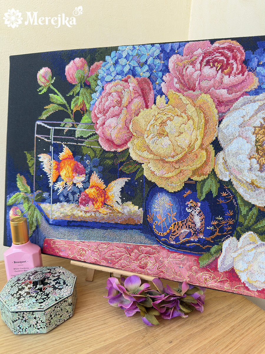 Silent Dialogue Counted Cross Stitch Kit by Merejka K-282
