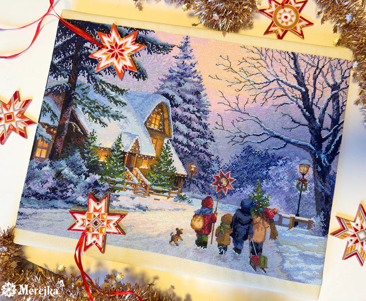 Carol of the Bells Counted Cross Stitch Kit by Merejka K-289