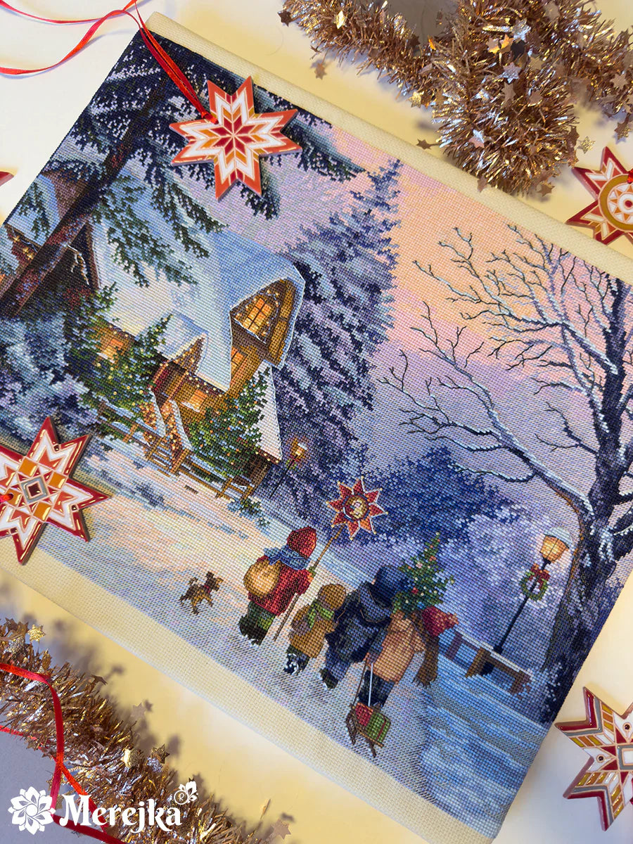 Carol of the Bells Counted Cross Stitch Kit by Merejka K-289