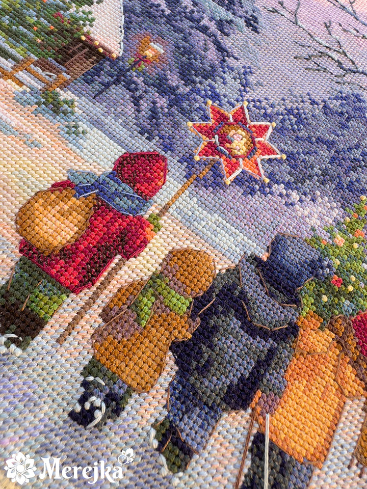 Carol of the Bells Counted Cross Stitch Kit by Merejka K-289