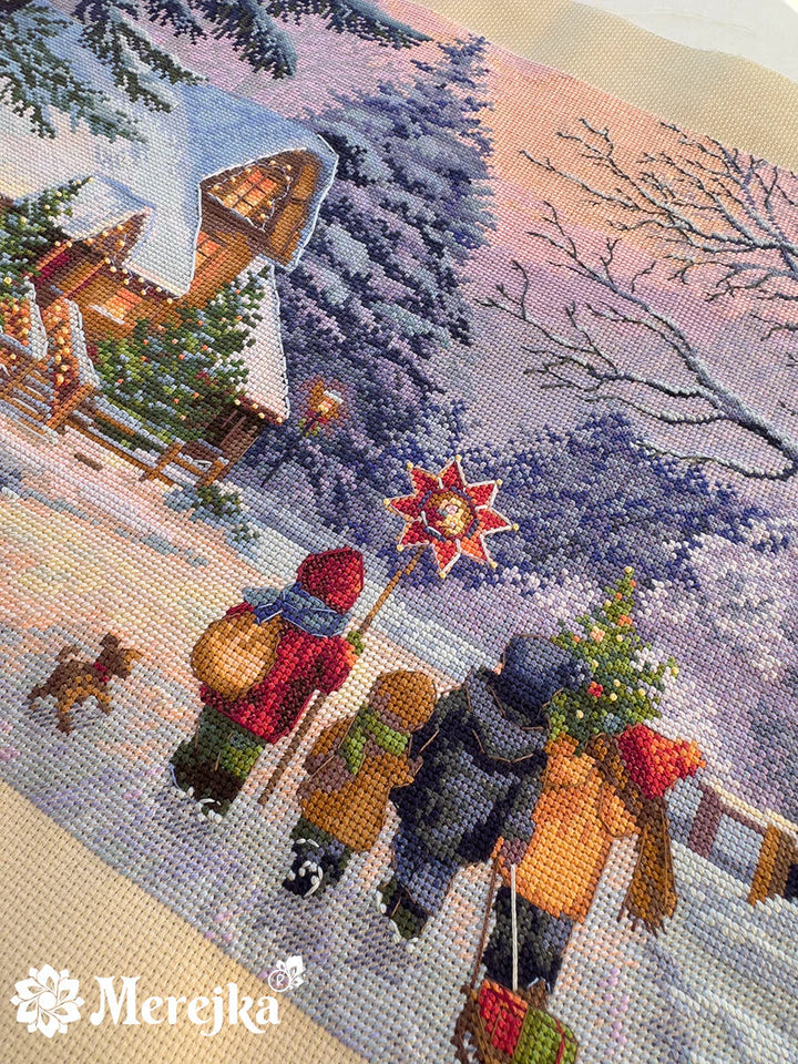Carol of the Bells Counted Cross Stitch Kit by Merejka K-289