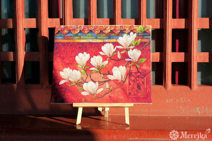 Magnolia Counted Cross Stitch Kit by Merejka K-292