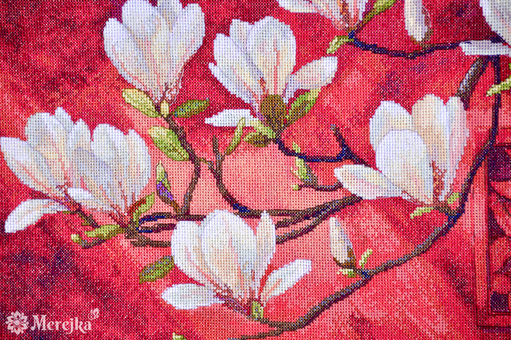 Magnolia Counted Cross Stitch Kit by Merejka K-292