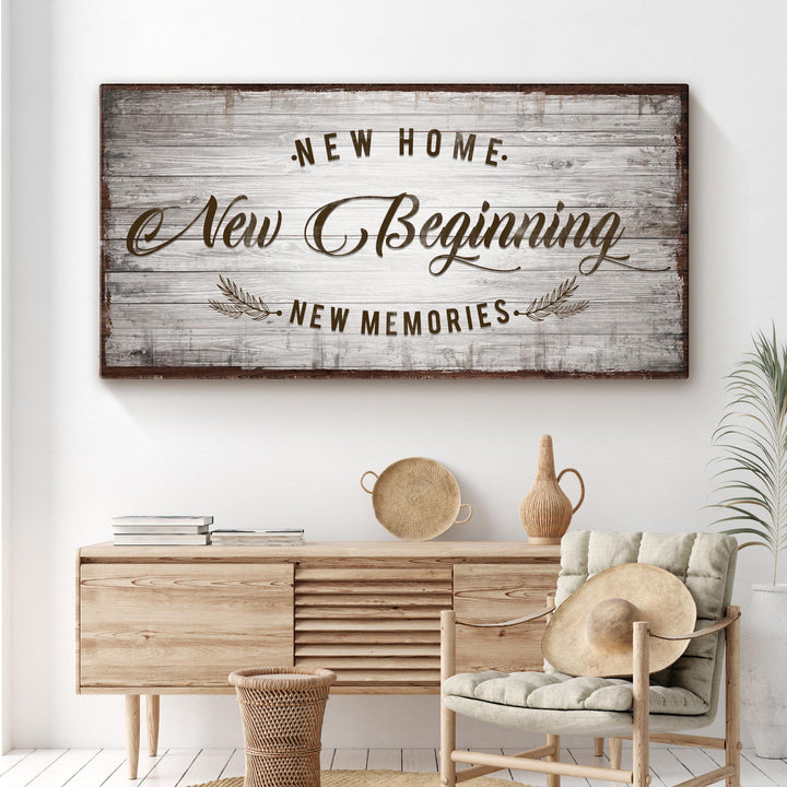 New Home, New Beginning Sign