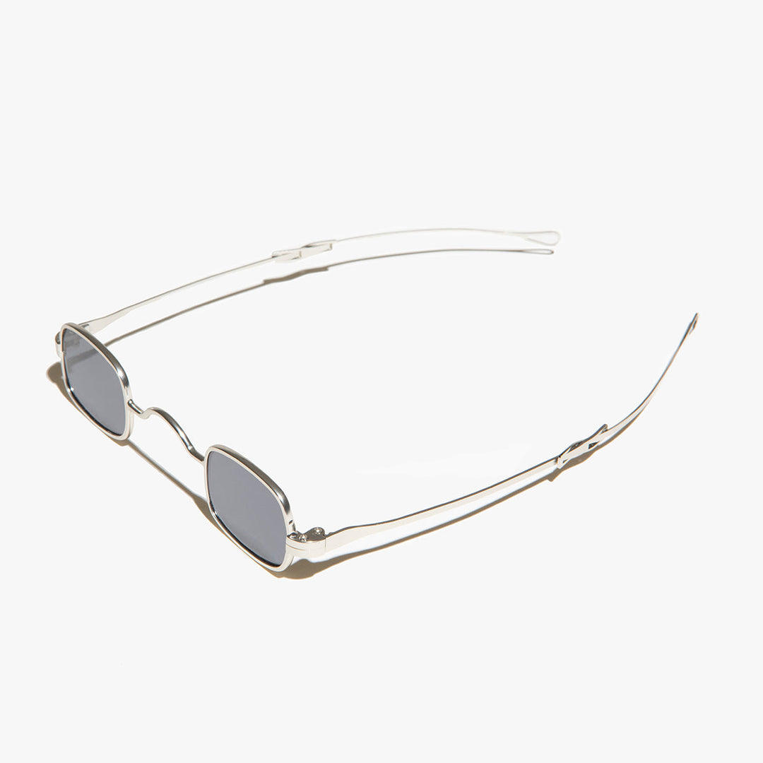 Tiny Rectangular Spectacle Sunglass with Sliding Temples - Kane