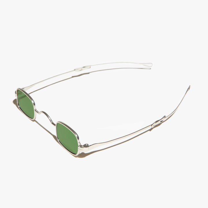 Tiny Rectangular Spectacle Sunglass with Sliding Temples - Kane