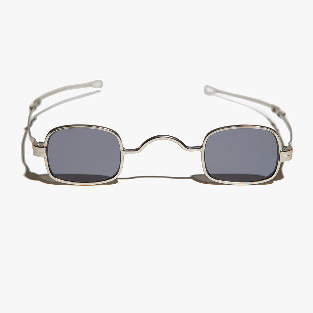 Tiny Rectangular Spectacle Sunglass with Sliding Temples - Kane