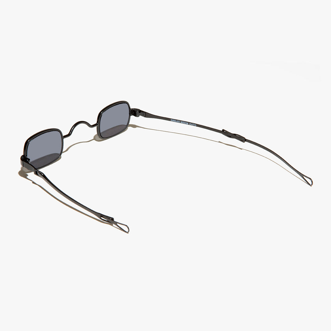 Tiny Rectangular Spectacle Sunglass with Sliding Temples - Kane