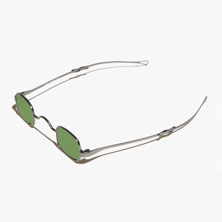 Tiny Rectangular Spectacle Sunglass with Sliding Temples - Kane