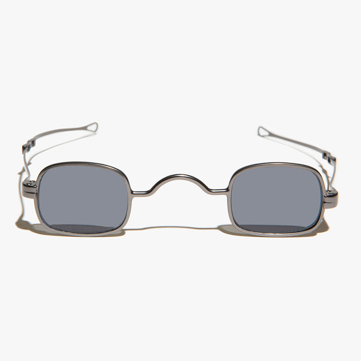 Tiny Rectangular Spectacle Sunglass with Sliding Temples - Kane