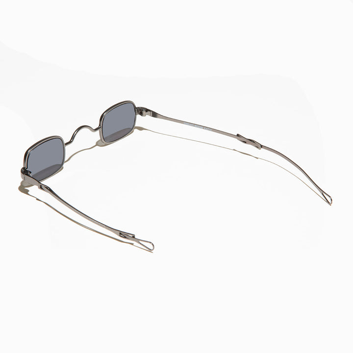 Tiny Rectangular Spectacle Sunglass with Sliding Temples - Kane
