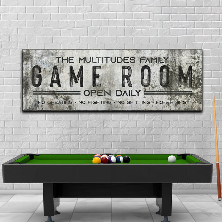 Family Game Room Sign II