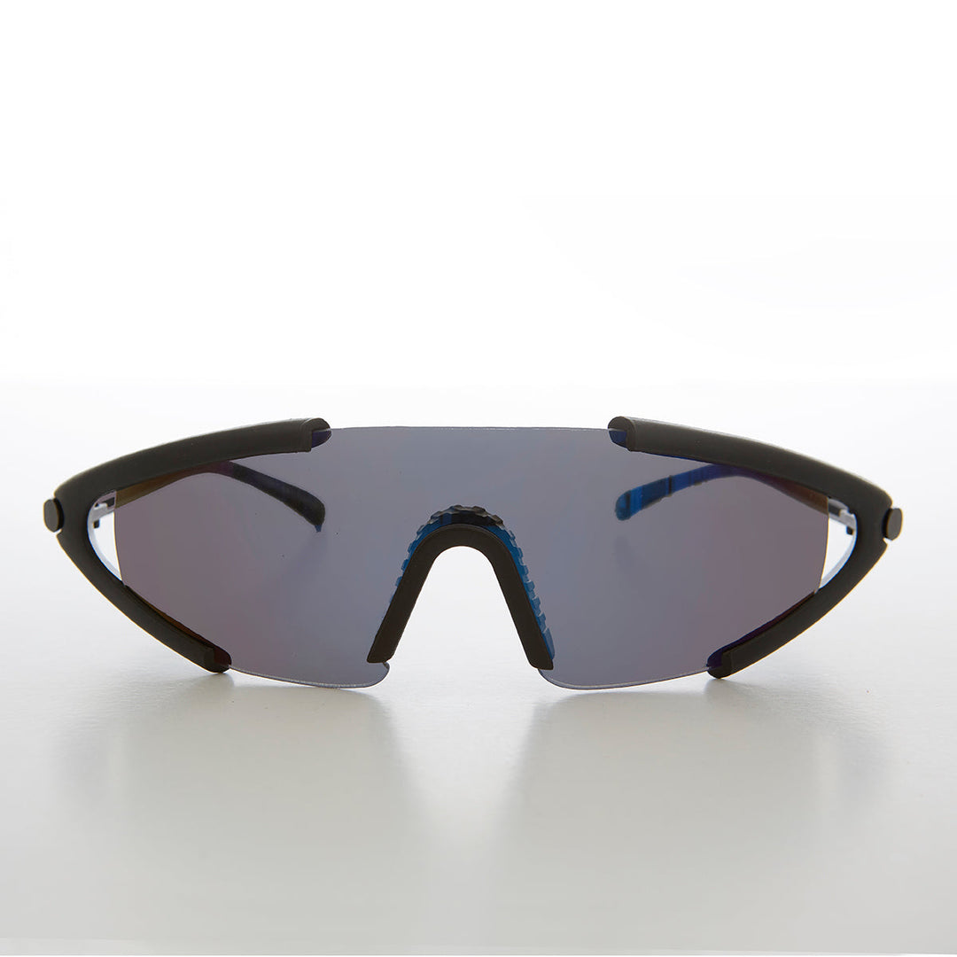 Futuristic Shield Wrap Around Sunglasses - Kimye