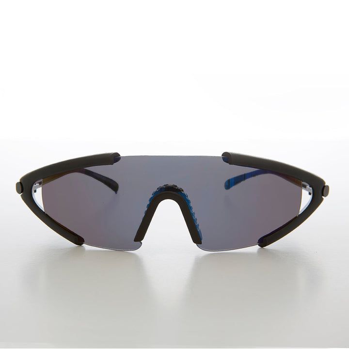 Futuristic Shield Wrap Around Sunglasses - Kimye