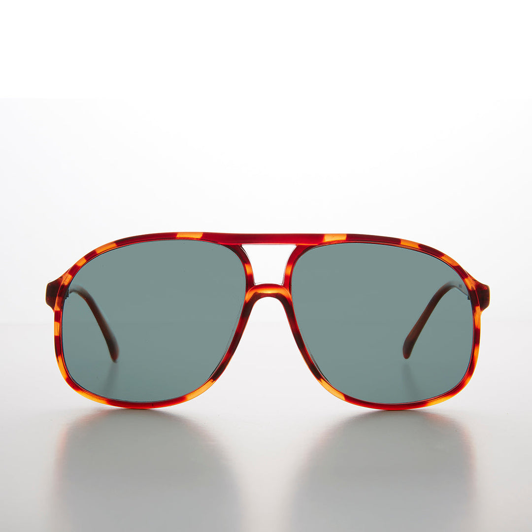 Large Square Polarized 80s Aviator Sunglass - Kyoto