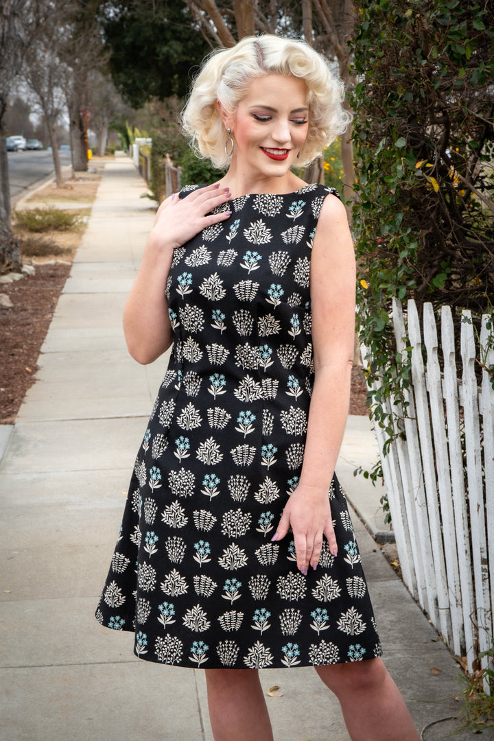 Nancy Shift Dress - Forget Me Not