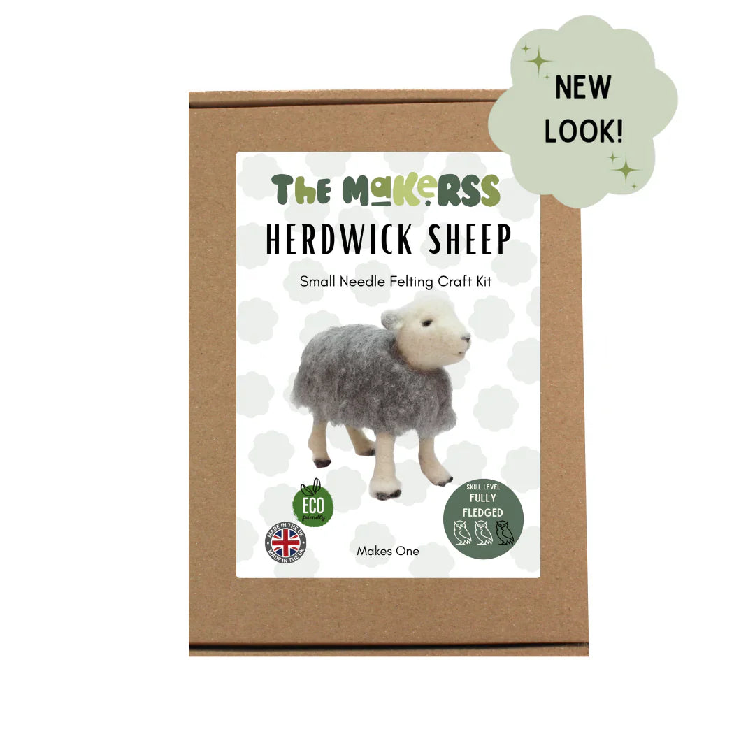 Herdwick Sheep Needle Felting Kit by The Makerss KT-HerdwickSheep-Complete