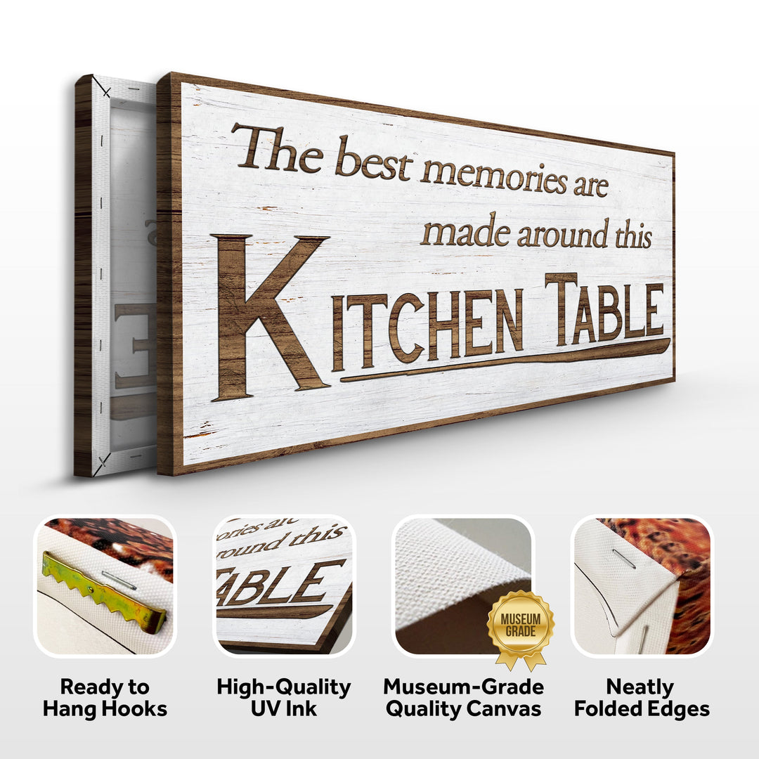 Kitchen Table Wall Art Sign