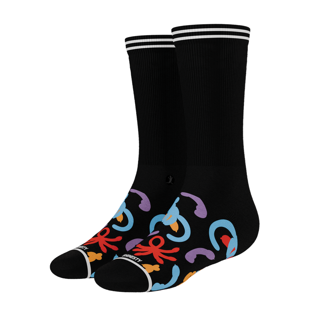 The Knot Tonights | Balloon Animal Heel Hammock™ Crew Socks