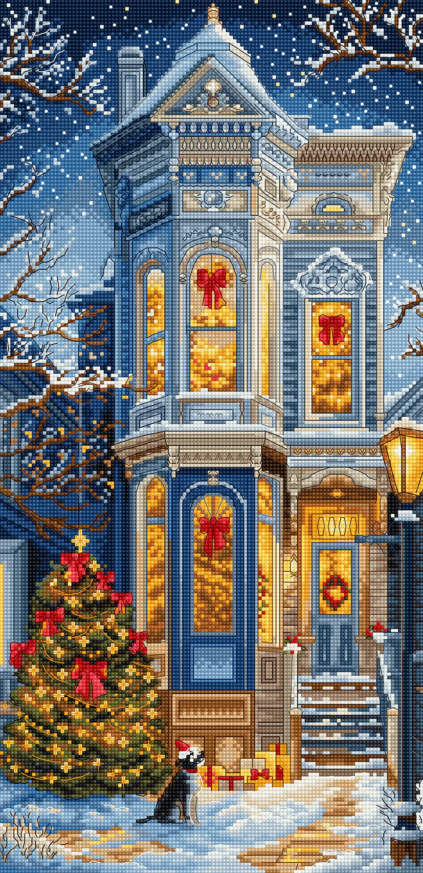 Victorian Christmas Counted Cross Stitch Kit by Letistitch L9953