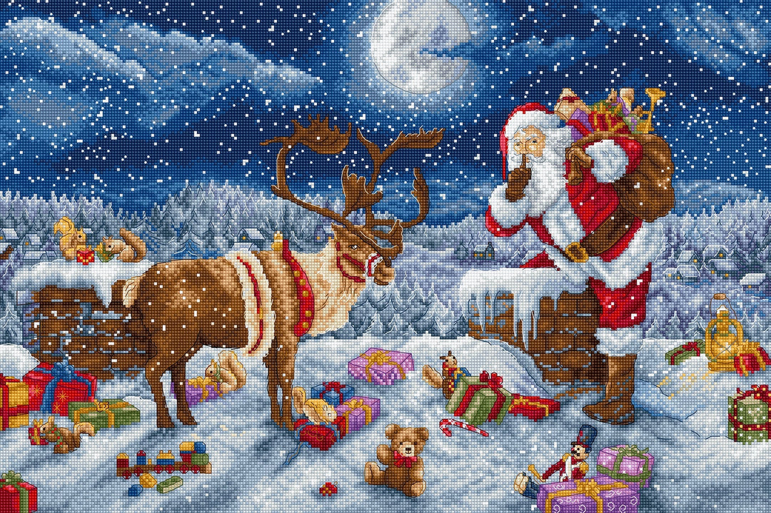 Silent Night Gift Counted Cross Stitch Kit by Letistitch L9958
