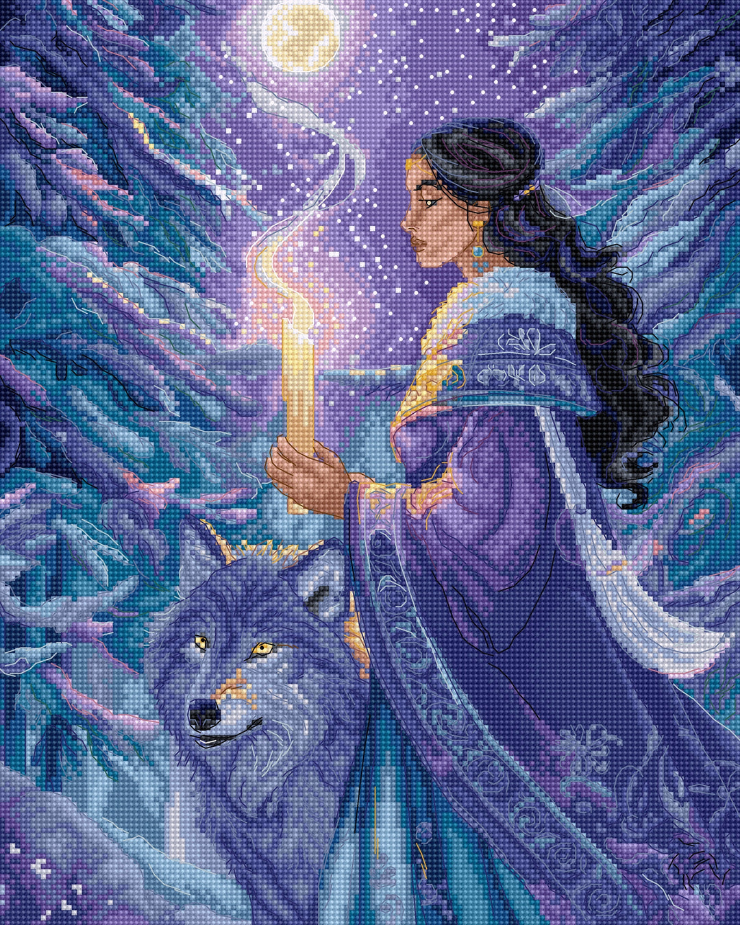 Arctic Enchantress Counted Cross Stitch Kit by Letistitch L9973