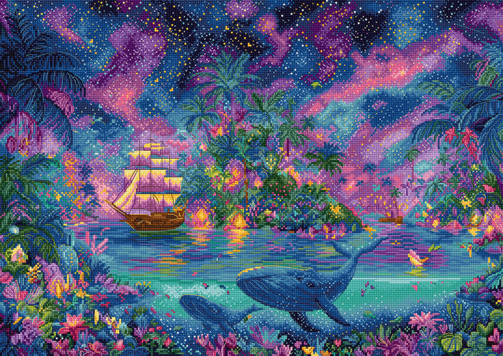 Celestial Isles Counted Cross Stitch Kit by Letistitch L9978