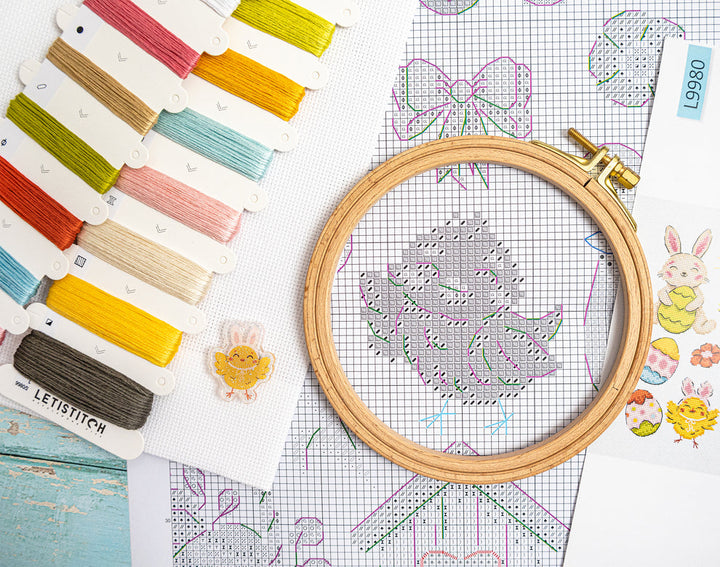 Easter Sampler Counted Cross Stitch Kit by Letistitch L9980