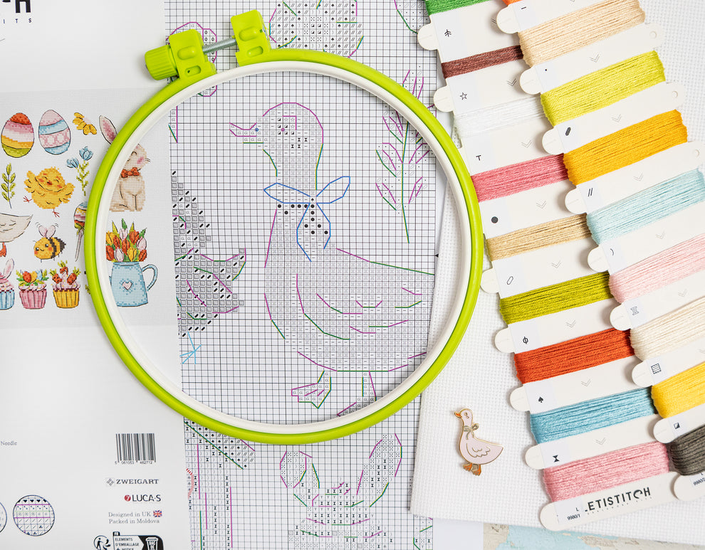 Easter Sampler Counted Cross Stitch Kit by Letistitch L9980
